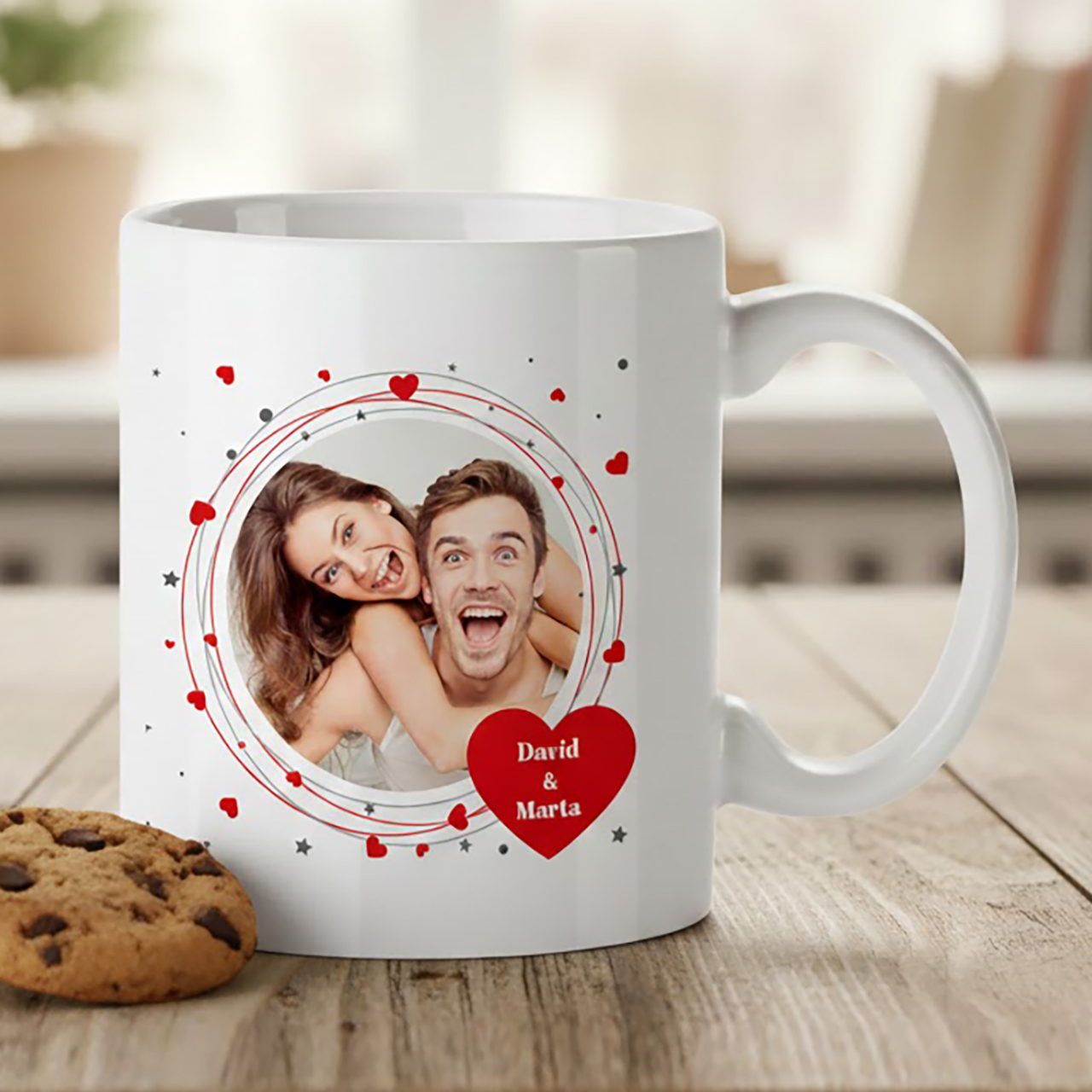 Taza blanca personalizada