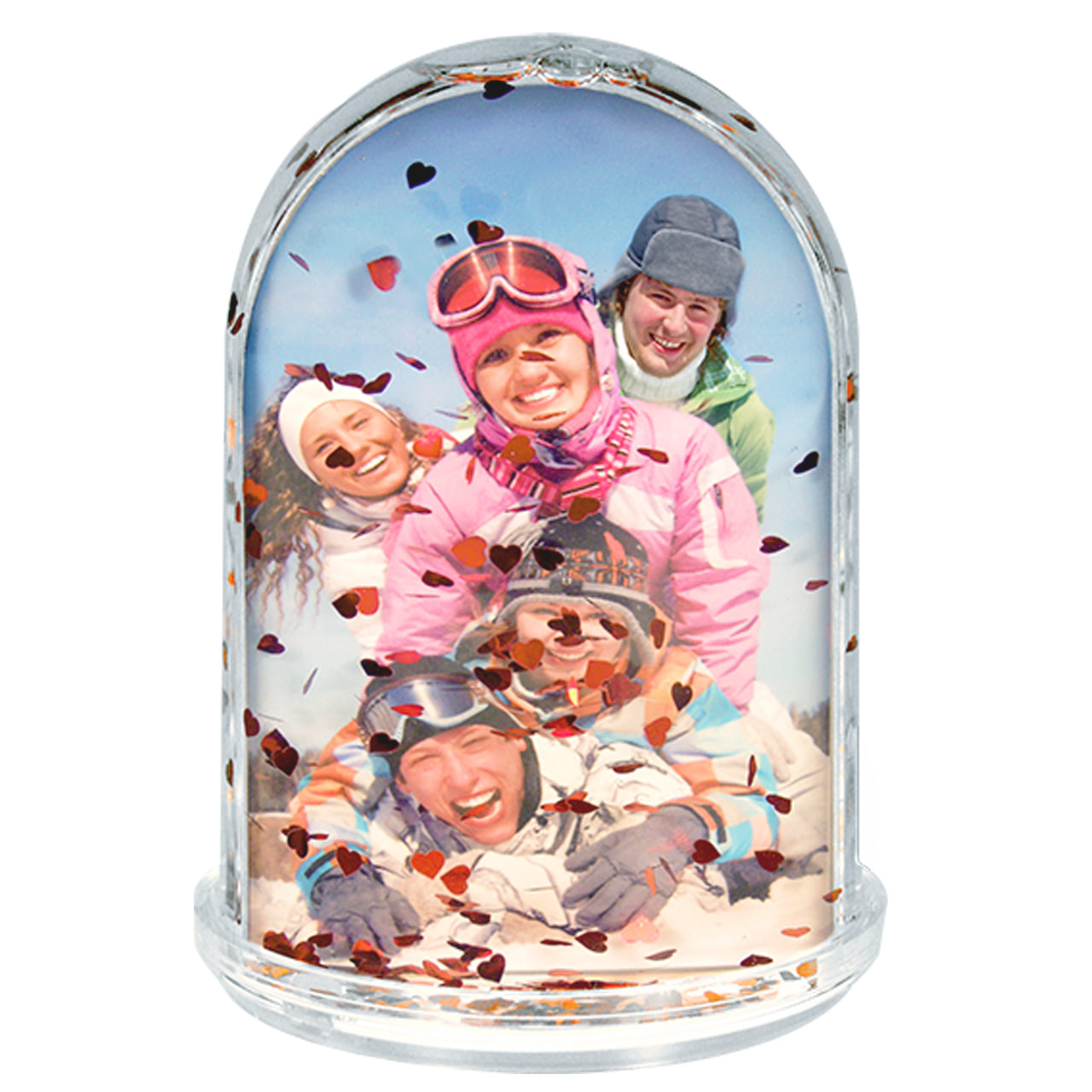 Bola de nieve ovalada corazones | i-moments Bola de nieve ovalada corazones