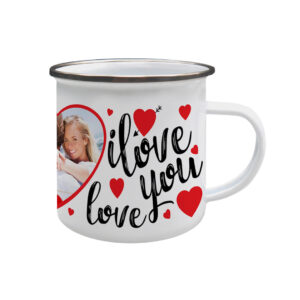 Metallic Mug with Silver Edge