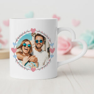 Personalized Heart Mug with Handle