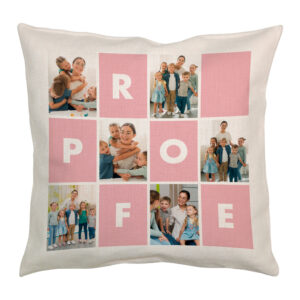 Alternative view of Personalized Linen Cushion