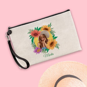Personalized Linen Toilet Bag