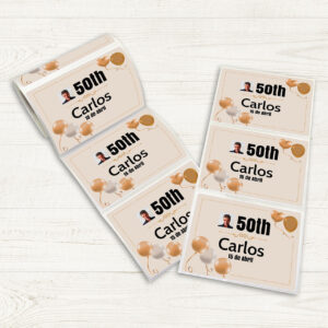 Enganxada personalitzada rectangular 10x7,5 mm polipropilè brillo | i-moments