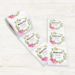 Pegatinas redondas personalizadas | i-moments