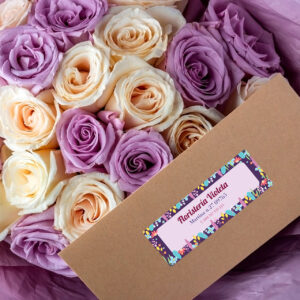 Pegatina Personalizada Rectangular 10x3,3 cm Brillo