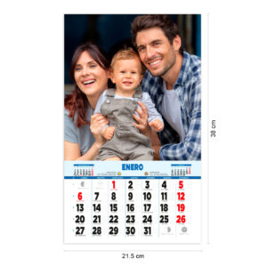 Personalized magnet calendar with skirt | i-moments
