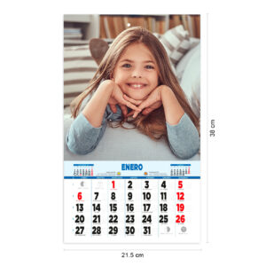 Calendario de pared con faldilla personalizado | i-moments