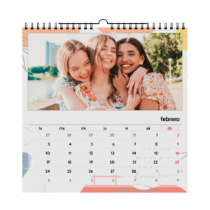 Calendario de pared cuadrado personalizado | i-moments