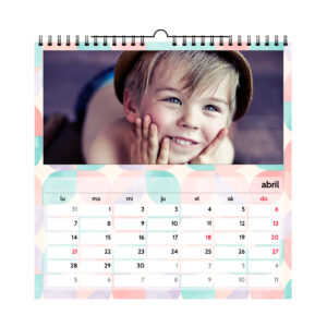 Calendario de pared cuadrado personalizado | i-moments