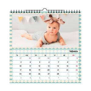 Calendario de pared cuadrado personalizado | i-moments