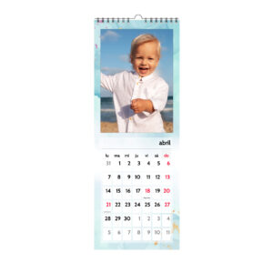 Calendario de pared slim personalizado | i-moments