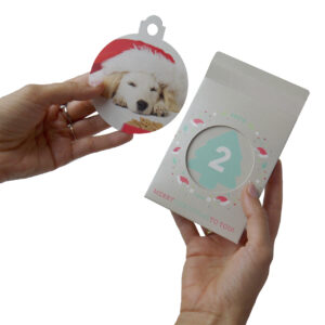 Personalized christmas ball advent calendar | i-moments