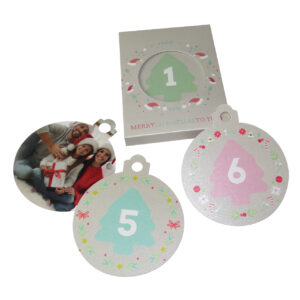 Personalized christmas ball advent calendar | i-moments