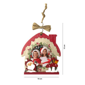 Personalized christmas wooden house ornament | i-moments