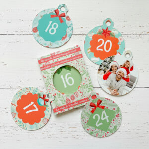 Personalized christmas ball advent calendar | i-moments