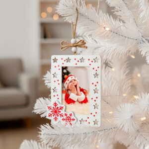 Marco de Navidad de Madera Personalizado