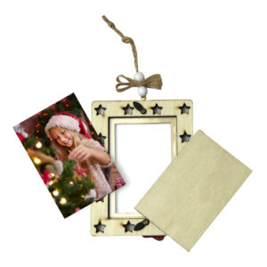 Marc de nadal de fusta personalitzat | i-moments