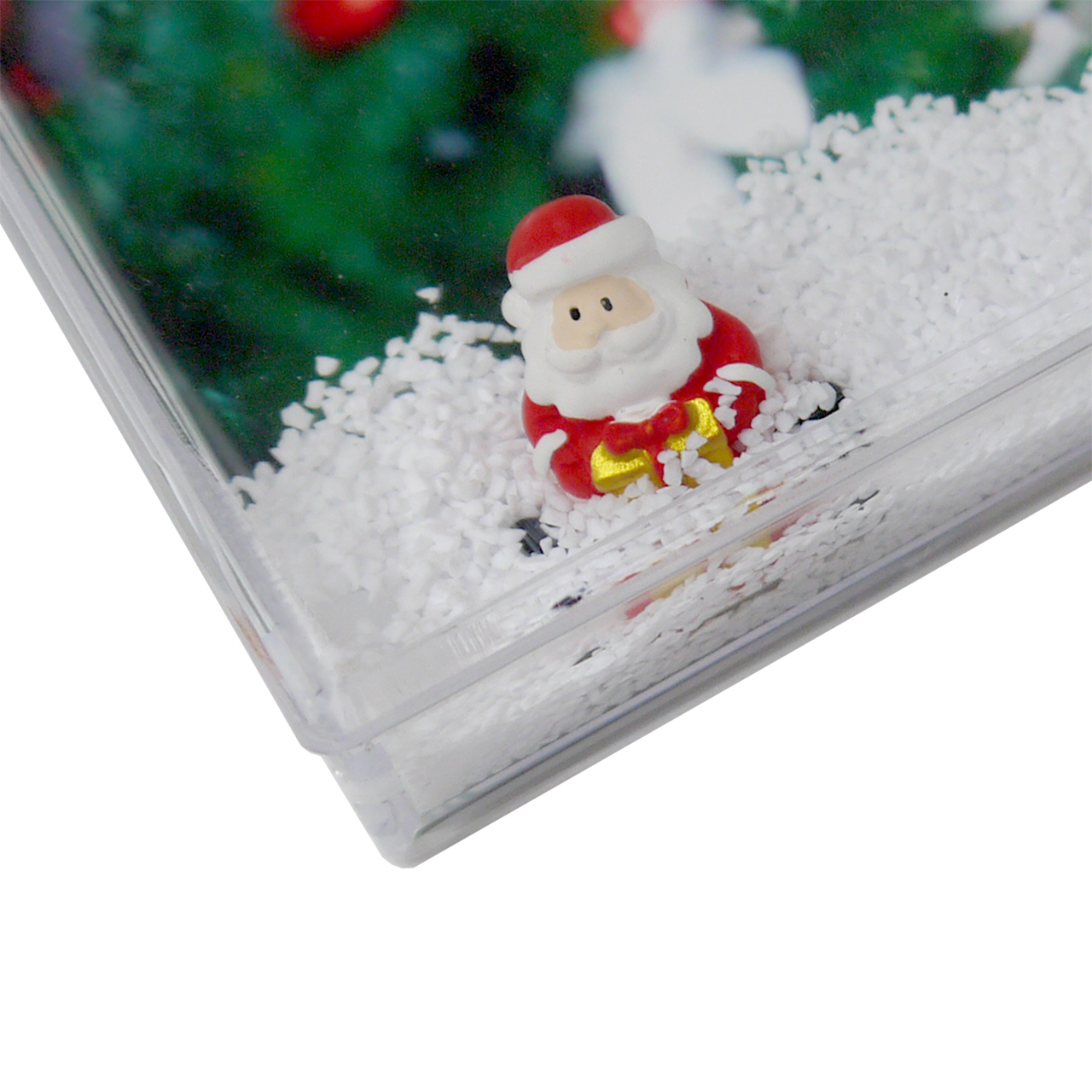 Marco de nieve personalizado con papá noel - imagen 6