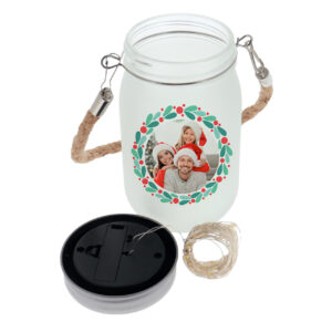 Tarro con luces solares personalizado | i-moments