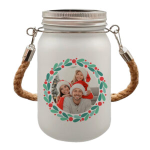 Tarro con luces solares personalizado | i-moments