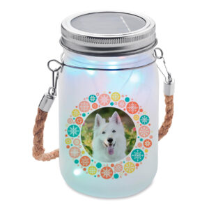 Tarro con luces solares personalizado | i-moments