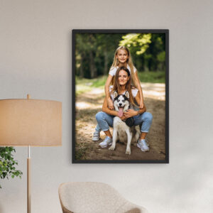 Cuadro con marco de madera personalizado | i-moments