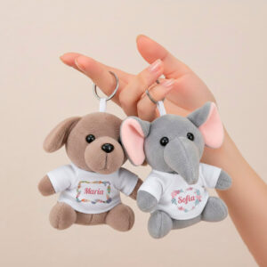 Personalized Plush Keychain