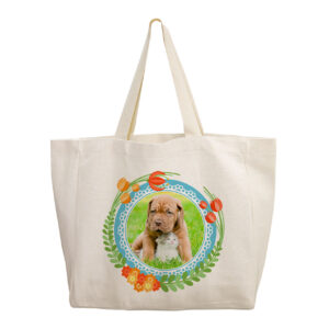 Alternative view of Large Personalized Linen Bag